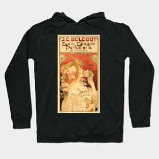 J C BOLDOOT EAU DE COLOGNE PARFUMERIE Art Nouveau Lithograph by Privat Livemont Hoodie